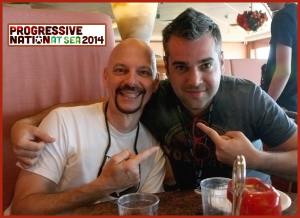Edge Groves, Jr., and Mike Haid on the Progressive Nation at Sea Cruise, 2014.