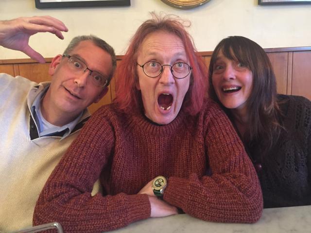 Yours truly, Andy, and Sally--at the end of it all.